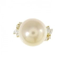 Nhẫn ngọc trai trắng K18YG 12.6mm 672147