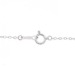 K18WG/PT850 Dây chuyền kim cương hình trái tim 0.03CT - Hàng hiệu Chính hãng 858440