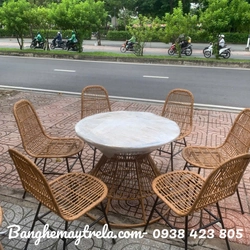 Ghế chân sắt mây nhựa giá rẻ 477787