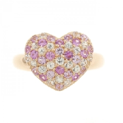 Nhẫn Sapphire K18PG hình trái tim 0.80CT 671965