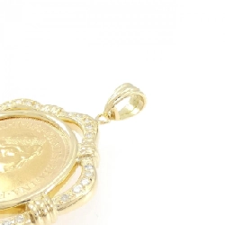 K18YG(khung) Mặt dây chuyền đồng xu kim cương 0.38CT - Hàng hiệu Chính hãng 864112