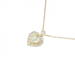 K18YG Dây chuyền hình trái tim kim cương 0.30CT - Hàng hiệu Chính hãng 860182