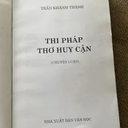 Thi phap thơ Huy Cận- Trần Khánh Thành- có chữ ký tác giả  796925