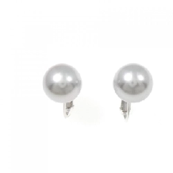 K18WG Bông tai ngọc trai đen 10.2mm - Hàng hiệu Chính hãng