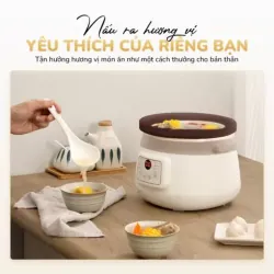 Nồi kho hầm đa năng UNIE USC308 3L lòng gốm tử sa, 8 chức năng, nấu chậm thông minh 578149