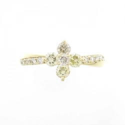 【Sản phẩm mới】Nhẫn kim cương K18YG hình hoa 0.50CT 671563