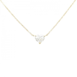K18YG Dây chuyền kim cương 0.556CT H SI2 hình trái tim - Hàng hiệu Chính hãng