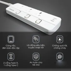 Ổ cắm điện thông minh KPS03 chính hãng, tiện lợi cho gia đình, văn phòng, mới 100% 572878
