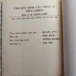 CHUYỆN TÌNH CÁC NHẠC SĨ TIỀN CHIẾN • Bản in năm 1996 763793