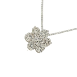 K18WG Hoa Kim Cương Dây Chuyền 0.30CT - Hàng hiệu Chính hãng 863401