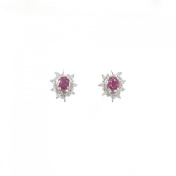 PT900 Bông tai Ruby 0.44CT - Hàng hiệu Chính hãng