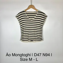 Áo Mongtoghi Kẻ Tay Hến Fit < 60Kg