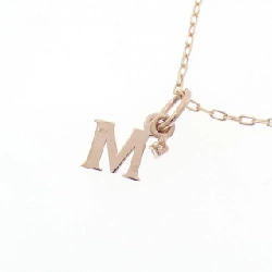 K14PG/K18PG Chữ cái M Dây chuyền Kim cương - Hàng hiệu Chính hãng 858501
