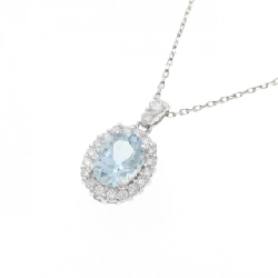 Dây chuyền aquamarine PT900/PT850 1.085CT - Hàng hiệu Authentic 863415