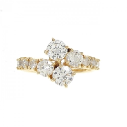 Nhẫn kim cương K18YG 1.01CT - Hàng hiệu Authentic 852424