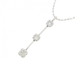 K18WG Dây chuyền kim cương ba viên 0.30CT - Hàng hiệu Chính hãng 863296