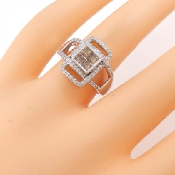 Nhẫn kim cương K18WG 0.75CT 671694