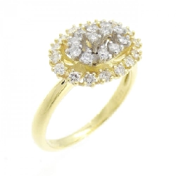 Nhẫn kim cương K18YG/PT900 0.41CT