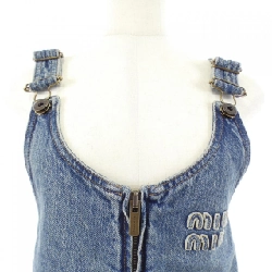 MIU MIU Đầm denim x poplin có khóa GWA218 SOOO 16T1 - Hàng hiệu Chính hãng 810697