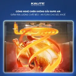 Nồi chiên không dầu Kalite KL-1200 dung tích 12L chính hãng, giảm 95% chất béo, mới 100% 573185
