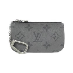 Louis Vuitton Monogram Eclipse Reverse Card Key Case Pouch Clé M80905 Coin & Key Case - Hàng hiệu Authentic