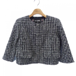 【Mã giảm giá】Áo khoác không cổ CHANEL