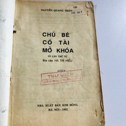 📚 📚 SÁCH NXB KIM ĐỒNG 9x 🔑 Chú Bé Có Tài Mở Khoá 545972