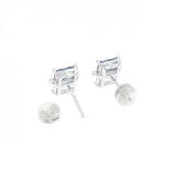 K18WG Blue Topaz Bông tai 2.14CT - Hàng hiệu Chính hãng 866591