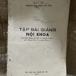Tập bài giảng nội khoa - 1987 