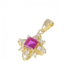 K18YG Ngọc Ruby Tổng Hợp - Hàng hiệu Chính Hãng