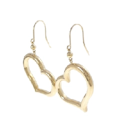 K18YG Bông tai hình trái tim - Hàng hiệu Chính hãng 870357