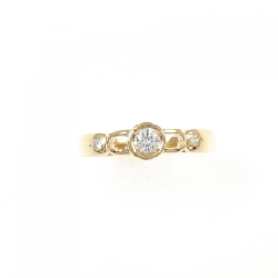 Nhẫn kim cương K18YG 0.12CT 668828