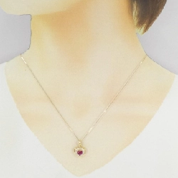 K18YG Dây chuyền hình trái tim Ruby 1.08CT - Hàng hiệu Chính hãng 862764