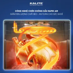 Nồi chiên không dầu KALITE KL-1200 12L giảm 95% chất béo 722851