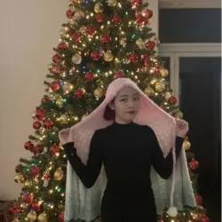 Khăn choàng len có mũ nữ 995405