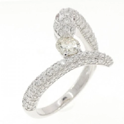 Nhẫn kim cương K18WG hình rắn 1.00CT