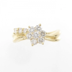 Nhẫn kim cương hoa K18YG 0.50CT 673129