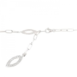 K18WG Dây chuyền kim cương 0.18CT - Hàng hiệu Chính hãng 864238