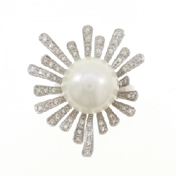 Nhẫn ngọc trai trắng K18WG 13.8mm - Hàng hiệu Chính hãng 848987