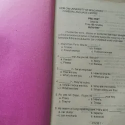 [Tiếng Anh căn bản] Model Certification tests Level - Pretests Listening - Reading Writing 1012756