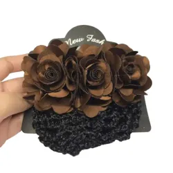 Kẹp búi tóc lưới đính bông thời trang công sở nhà hàng đủ màu 798819