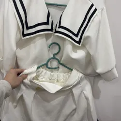 Set áo váy crotop màu trắng còn mới 90% 708913