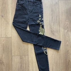 Quần skinny Jean Zara Authentic màu đen size 34  313018