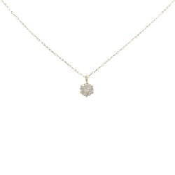 K18YG Solitaire Dây chuyền kim cương 0.27CT - Hàng hiệu Chính hãng