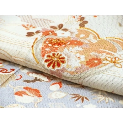 Áo kimono đơn lớp Komaro, trang trí vàng Yuzen, thêu màu ombre - Hàng hiệu Authentic 877169