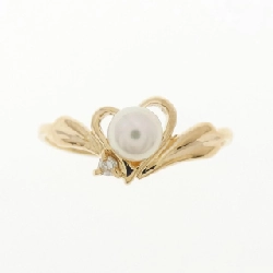 Nhẫn ngọc trai Akoya hình trái tim K18YG 4.1mm - Hàng hiệu chính hãng 851943