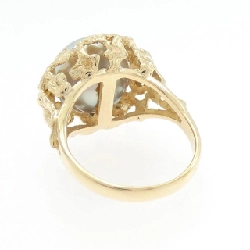 Nhẫn ngọc trai đen K18YG 11.5mm - Hàng hiệu Authentic 855211