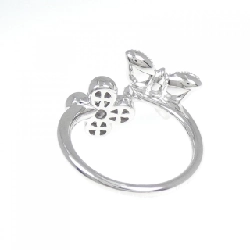 Nhẫn kim cương bướm × hoa K18WG 0.50CT 671835