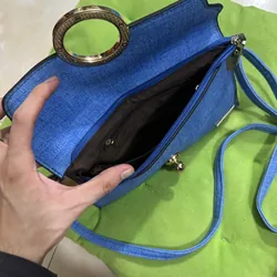 Cần pass túi sách nữ, mới, màu xanh dương 731431