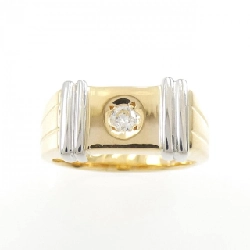 Nhẫn kim cương K18YG/PT 0.1CT 668222